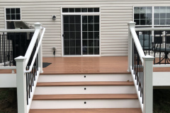 Wolf Teakwood deck and Trex Transcends railing - Bristow, VA