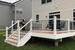 Wolf Teakwood deck and Trex Transcends railing - Bristow, VA