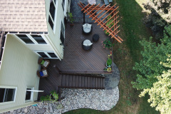Deck in Trex Transcend Spice Rum & Trex Reveal railing- Chantilly, VA