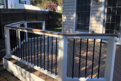 Wolf Amberwood decking and Trex Transcends railing - Alexandria, VA