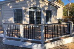 Wolf Amberwood decking and Trex Transcends railing - Alexandria, VA